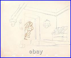 RARE Disney SNOW WHITE 1937 Original Production LAYOUT Drawing Bill Tytla # 1