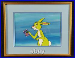Rabbit from Disney's Winnie the Pooh Painted production Cel + Background