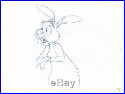 Rabbit from Walt Disney Winnie the Pooh Production Animation Cel Drawing 14