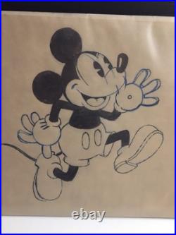 Rare 1930s Disney Mickey Mouse Production Drawing -Studio Original COA Pending