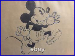 Rare 1930s Disney Mickey Mouse Production Drawing -Studio Original COA Pending