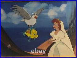 Rare 1989 Walt Disney The Little Mermaid Original Production Animation Three Cel