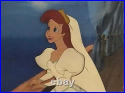 Rare 1989 Walt Disney The Little Mermaid Original Production Animation Three Cel