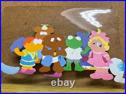 Rare Disney Muppet Babies Cel Setup With Backgrouind Incl 6 Muppet Characters