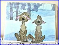 Rare Disney Original Production Cel Bent-Tail Coyote's Lament or Coyote Tales