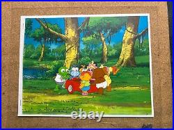 Rare Orig Disney Animation Production Cel With 8 Muppet Babies On A Single Cel