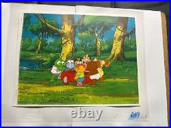 Rare Orig Disney Animation Production Cel With 8 Muppet Babies On A Single Cel
