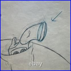 Rare Original Disney Donald Duck #51B Officer Duck Animation Production Sketch