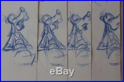 Rare Original Disney Goofy Animation Production Cel Art Frames Cartoon Topolino