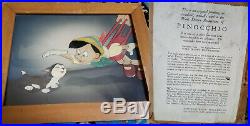 Rare Original Disney Pinocchio Courvoisier Production Cel Animation Art 1939