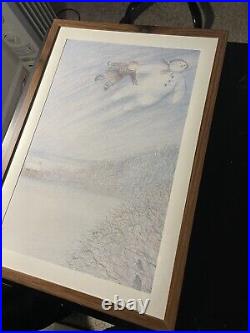 Raymond Briggs The Snowman Animation Cel Print Production Storyboard Art Disney