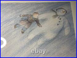 Raymond Briggs The Snowman Animation Cel Print Production Storyboard Art Disney