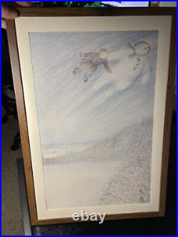 Raymond Briggs The Snowman Animation Cel Print Production Storyboard Art Disney