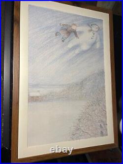 Raymond Briggs The Snowman Animation Cel Print Production Storyboard Art Disney