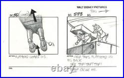 Rescue Rangers Disney Chip n Dale Animation Storyboard 1988 1st Episode A179