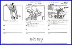 Rescue Rangers Disney Chip n Dale Animation Storyboard 1988 1st Episode A179