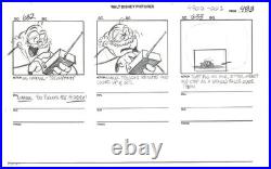 Rescue Rangers Disney Chip n Dale Animation Storyboard 1988 1st Episode A195