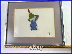 Robin Hood Original Disney Production Animation Cel Celluloid of Skippy 1973
