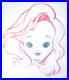 SIGNED LITTLE MERMAID ARIEL BABY WALT DISNEY ORIGINAL MERCHANDISE cel DRAWING