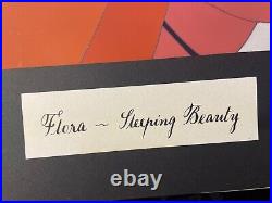 SLEEPING BEAUTY Animation Cels Walt Disney Production Art Screen Used FLORA