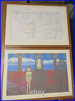 SPIRITED AWAY Animation Cel Print LAYOUT ART Anime Ghibli Production art Disney