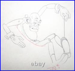 STEPIN FETCHIT 1935 WALT DISNEY ORIGINAL PRODUCTION cel DRAWING black actor doll
