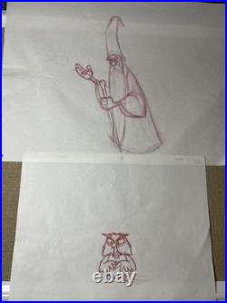 SWORD IN THE STONE animation Cel WALT DISNEY production Art Vintage Movie X1