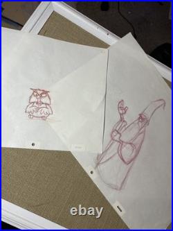 SWORD IN THE STONE animation Cel WALT DISNEY production Art Vintage Movie X1