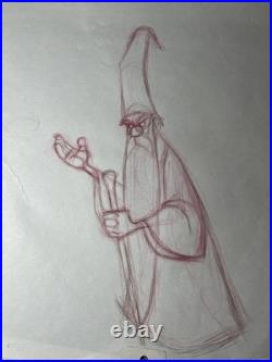 SWORD IN THE STONE animation Cel WALT DISNEY production Art Vintage Movie X1