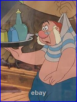 Sale! The Best! Mr. Smee Production Cel - Peter Pan - 1953 Disney Framed Coa
