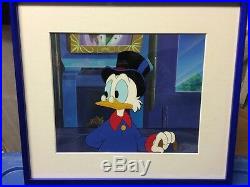 Scrooge McDuck Original Production Art/Cel With Hand Painted Background