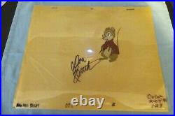 Secret of NIMH Hand Signed Don Bluth Mrs. Brisby 1982 Production Animation Cel