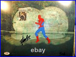 Signed STAN LEE Marvel Disney Spider-man Hand Painted PRODUCTION cel 1981