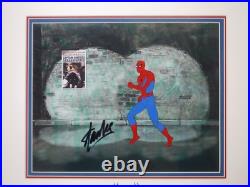 Signed STAN LEE Marvel Disney Spider-man Hand Painted PRODUCTION cel 1981