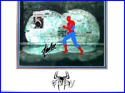 Signed STAN LEE Marvel Disney Spider-man Hand Painted PRODUCTION cel 1981 PSADN