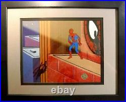 Signed STAN LEE Marvel Disney Spider-man Hand Painted PRODUCTION cel 1981 S5