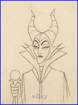 Sleeping Beauty Animation Production Cel Drawing Walt Disney 1959 Maleficent