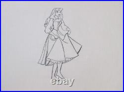 Sleeping Beauty Briar Rose cel Drawing Disney 1959