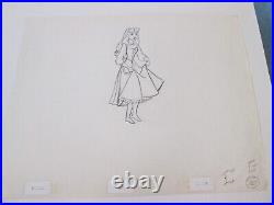 Sleeping Beauty Briar Rose cel Drawing Disney 1959