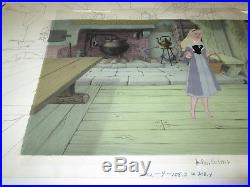 Sleeping Beauty Disney production cel Eyvind Earle pan background 1959
