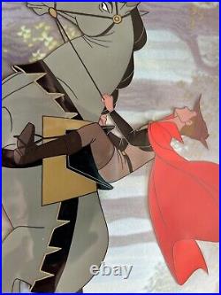 Sleeping Beauty Prince & Samson Original Production Animation Cel 1959 Disney