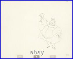 Sleeping Beauty Walt Disney King Hubert Production Animation Cel Drawing 1959