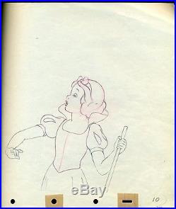 Snow White 1937 Production animation cel Drawing
