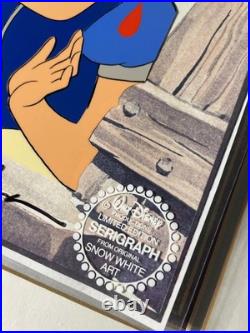 Snow White Animation Cel Limited Edition Walt Disney Autograph Signed Art I7 Snow White Animation Cel Limited Edition Walt Disney Autograph Signed Art I7