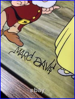 Snow White Animation Cel Walt Disney Movie Autograph Vintage Art dwarves X1