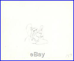 Snow White Seven Dwarfs Bashful Production Animation Cel Drawing Disney 1937