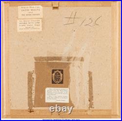 Snow White and the Seven Dwarfs Dopey Production Cel Courvoisier Setup