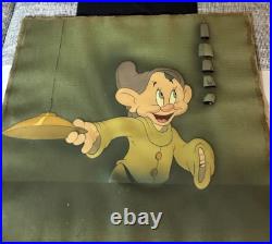 Snow White and the Seven Dwarfs Dopey Production Cel Walt Disney 1937