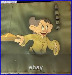 Snow White and the Seven Dwarfs Dopey Production Cel Walt Disney 1937