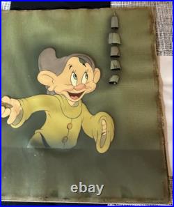 Snow White and the Seven Dwarfs Dopey Production Cel Walt Disney 1937
